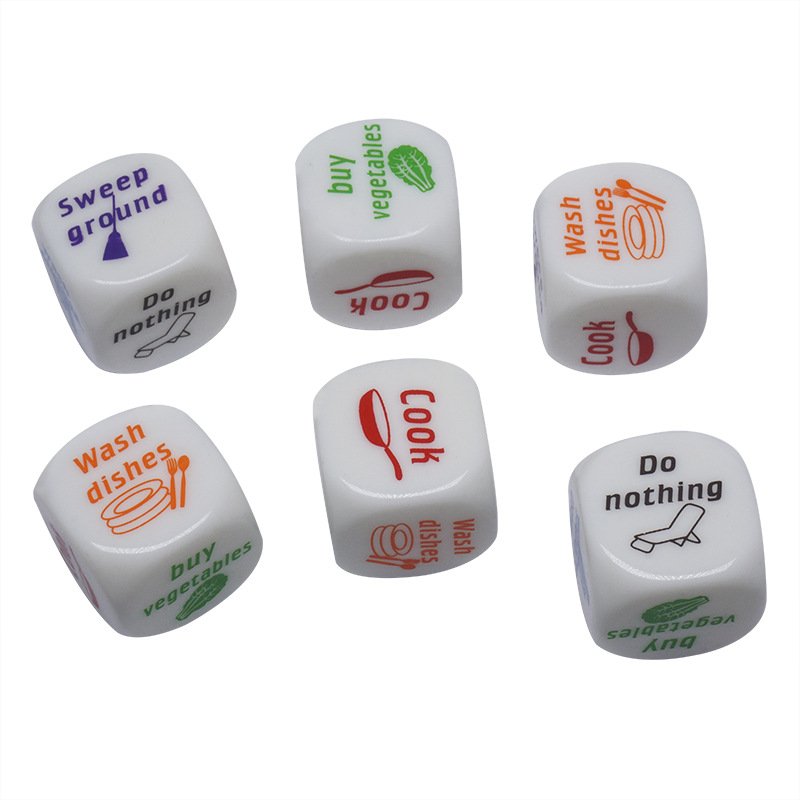 Factory Directly Wholesale Print Dice 6 Side and 12 Side Dice 12mm 20mm for Personalized dice Game