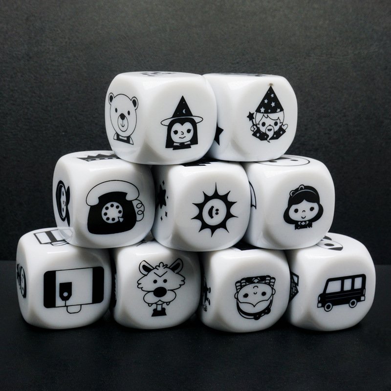 Factory Directly Wholesale Print Dice 6 Side and 12 Side Dice 12mm 20mm for Personalized dice Game