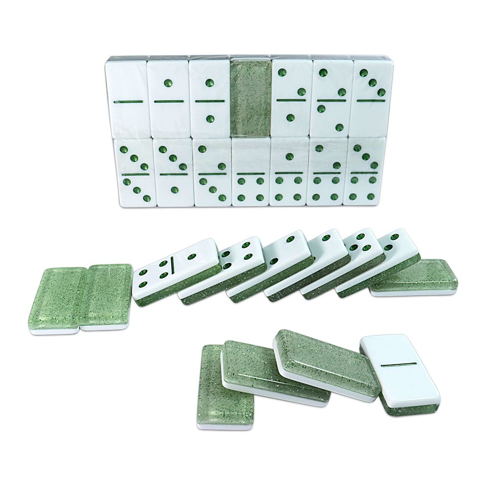 Manufacturer Direct Inventory Dominos Blocks Party Gathering Domino Game Acrylic two-tone D6 Dominoes Set