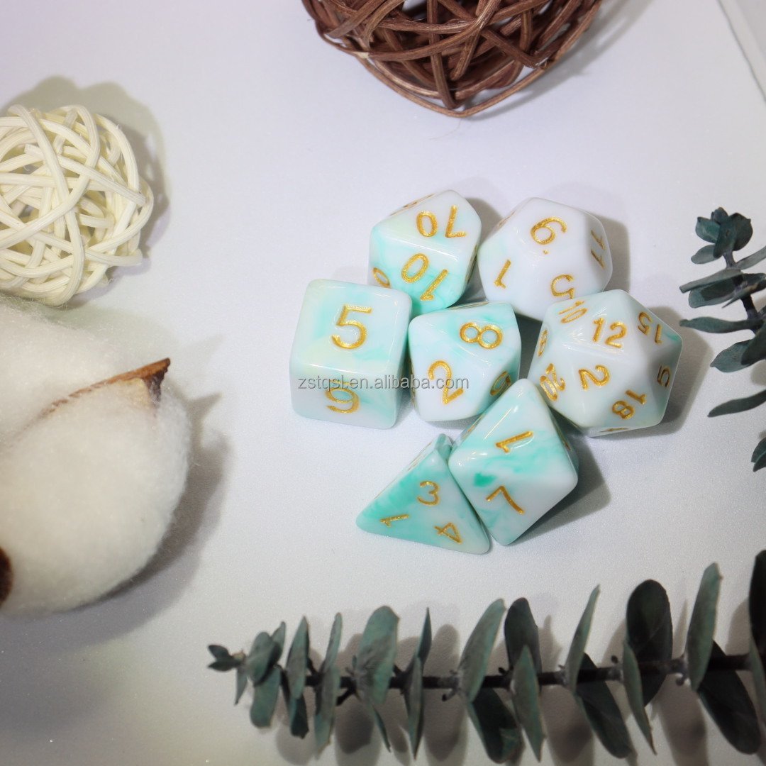Factory wholesale Polyhedral DND Dice Sets 11*7PCS plastic Dungeons and Dragons Dice D&D Pole Playing Games