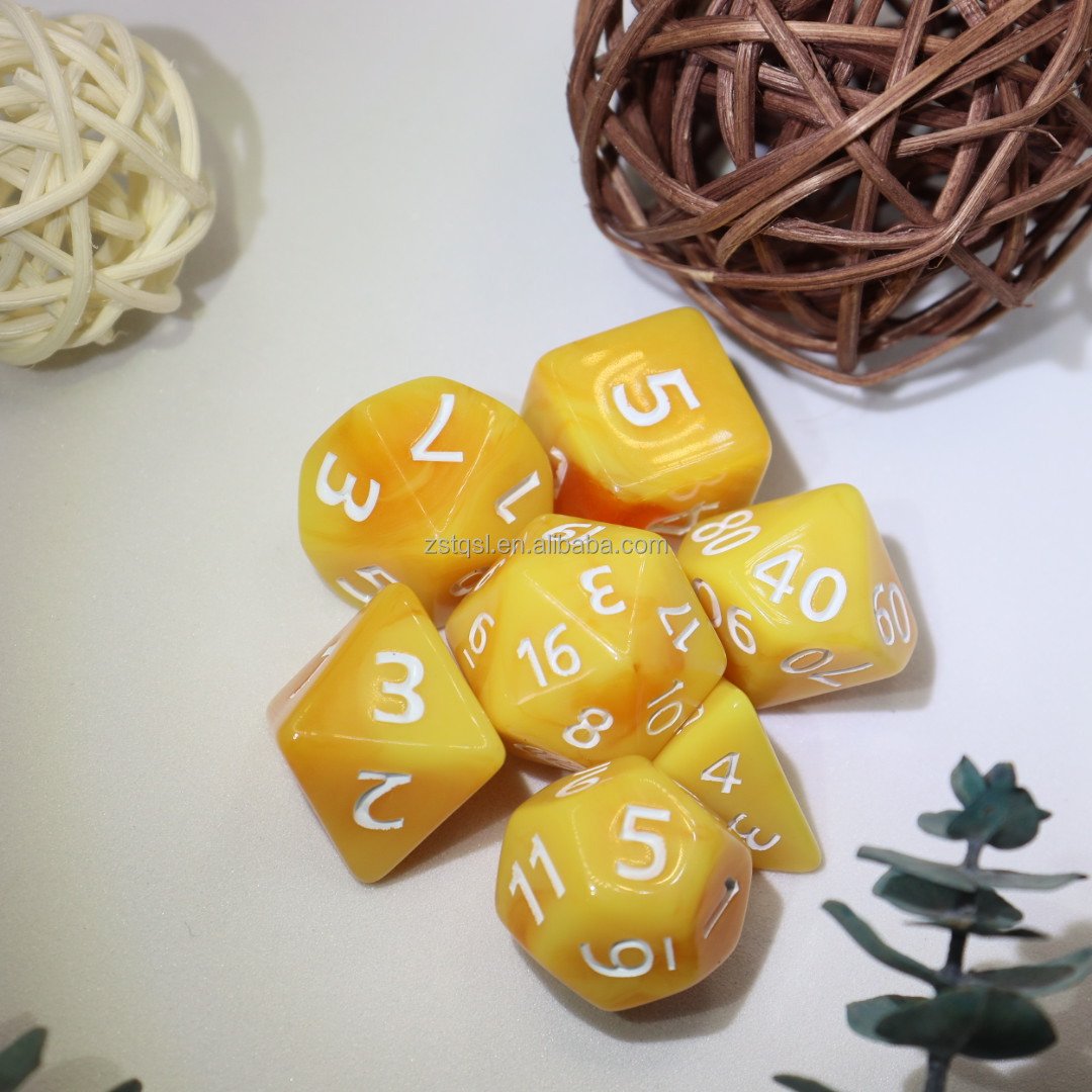 Factory wholesale Polyhedral DND Dice Sets 11*7PCS plastic Dungeons and Dragons Dice D&D Pole Playing Games