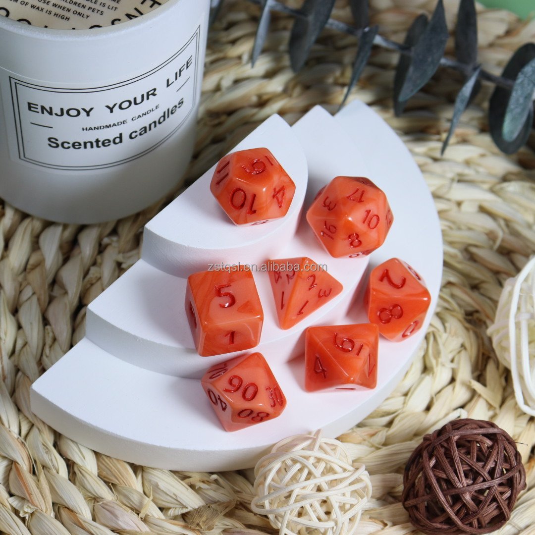 Factory wholesale Polyhedral DND Dice Sets 11*7PCS plastic Dungeons and Dragons Dice D&D Pole Playing Games