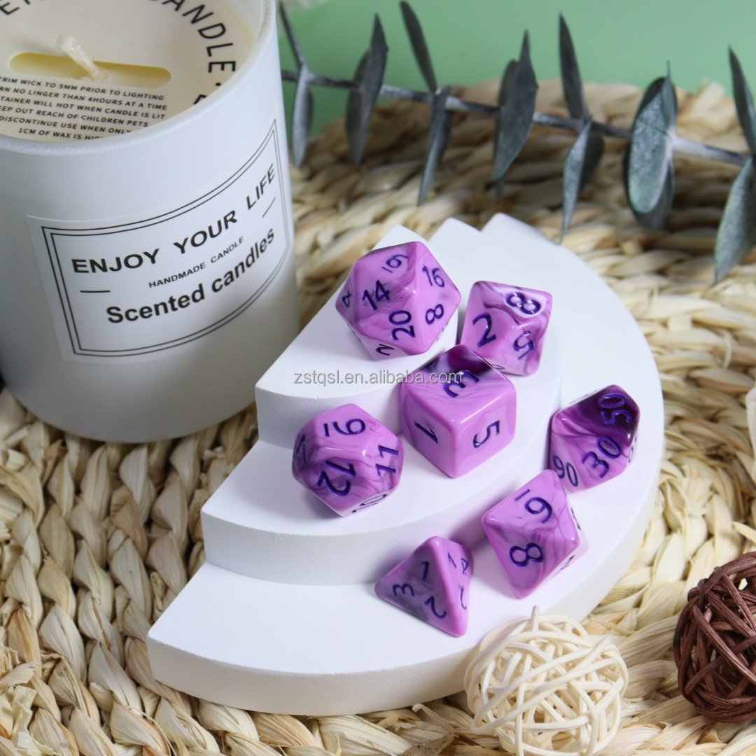 Factory wholesale Polyhedral DND Dice Sets 11*7PCS plastic Dungeons and Dragons Dice D&D Pole Playing Games