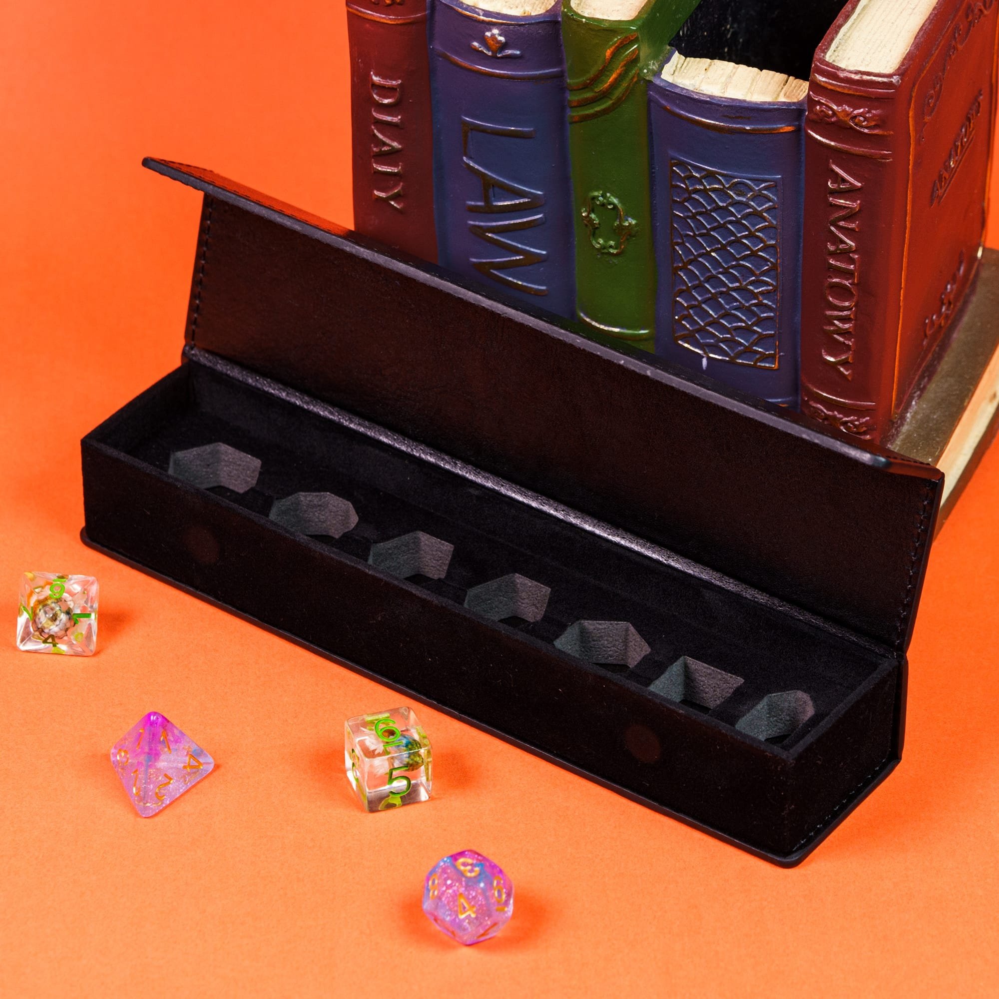 Udixi PU Leather custom logo DND d d d&d RPG Dungeons and Dragons Dice Case Box