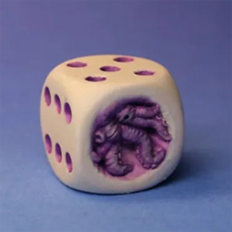 Creative Funny Demon Resin Dice Set For RPG Board Game Home Desktop Decoration Ornament