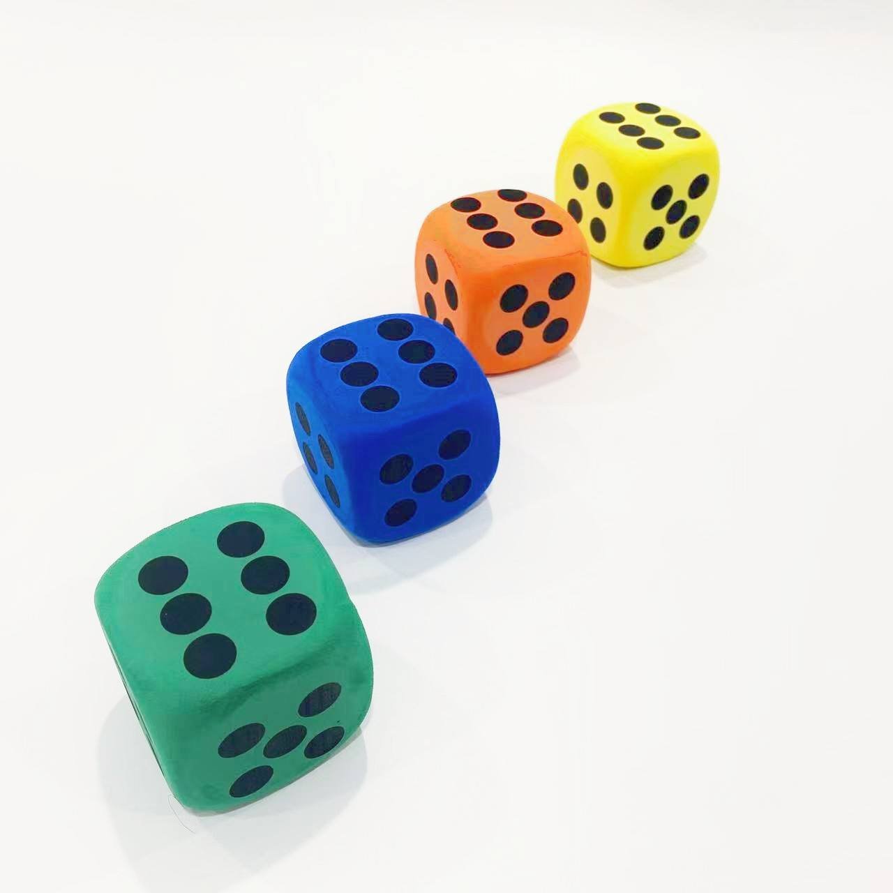 Manufacturer Factory Custom Game Foam Dice Special Dice Colorful Top Quality Custom EVA Foam Dice Toys