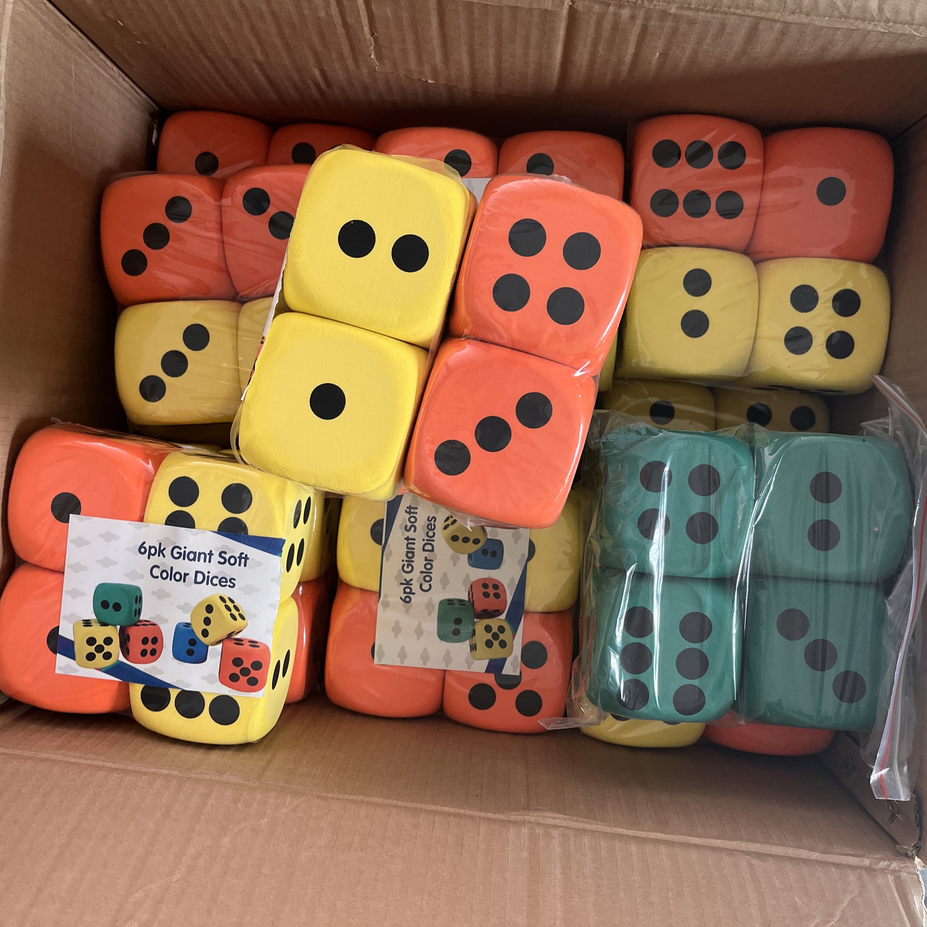 Manufacturer Factory Custom Game Foam Dice Special Dice Colorful Top Quality Custom EVA Foam Dice Toys