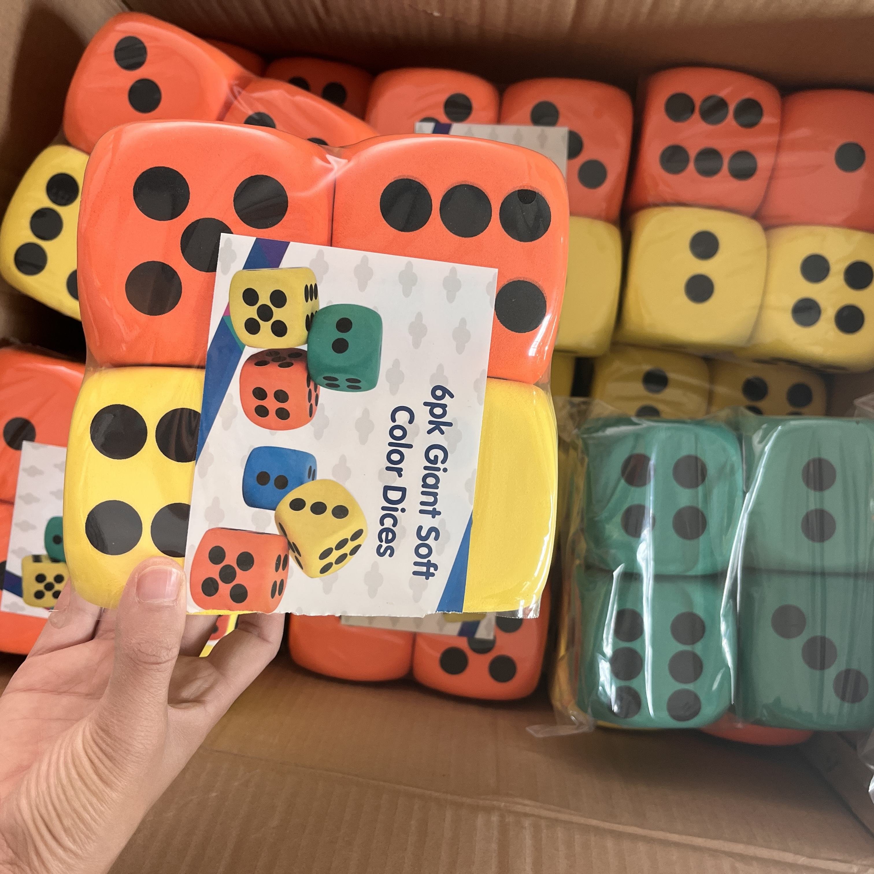 Manufacturer Factory Custom Game Foam Dice Special Dice Colorful Top Quality Custom EVA Foam Dice Toys