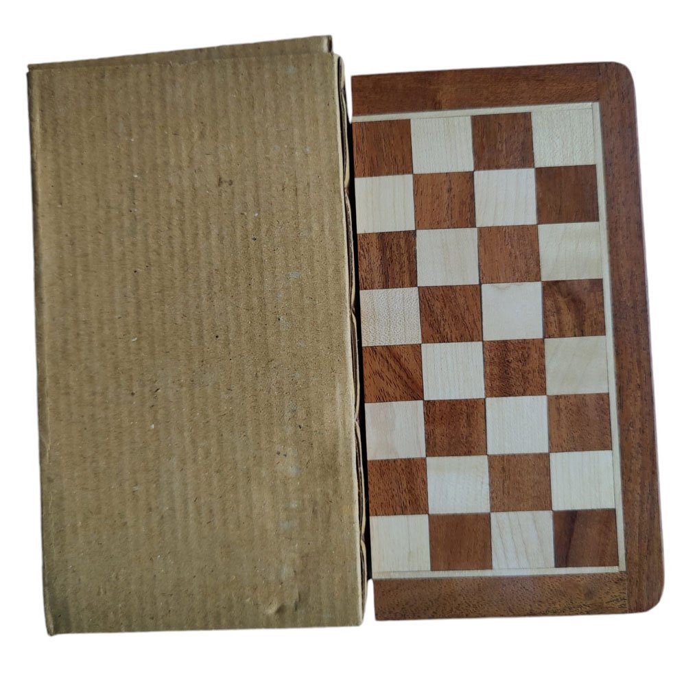 Buy 7 inches Wooden Travel Folding Sheesham Magnetic Chess Set Magnetic Folding Chess Set Minimum Price