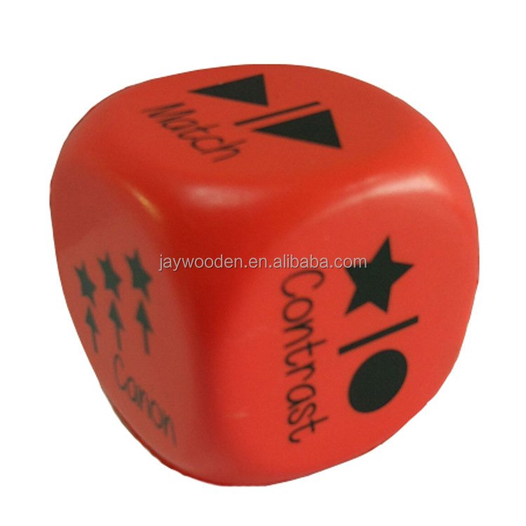 Factory Promotional Custom 6-Sided 16mm Wood Board Game Cube Black Blank Dice Toy for Theme Party Gift
