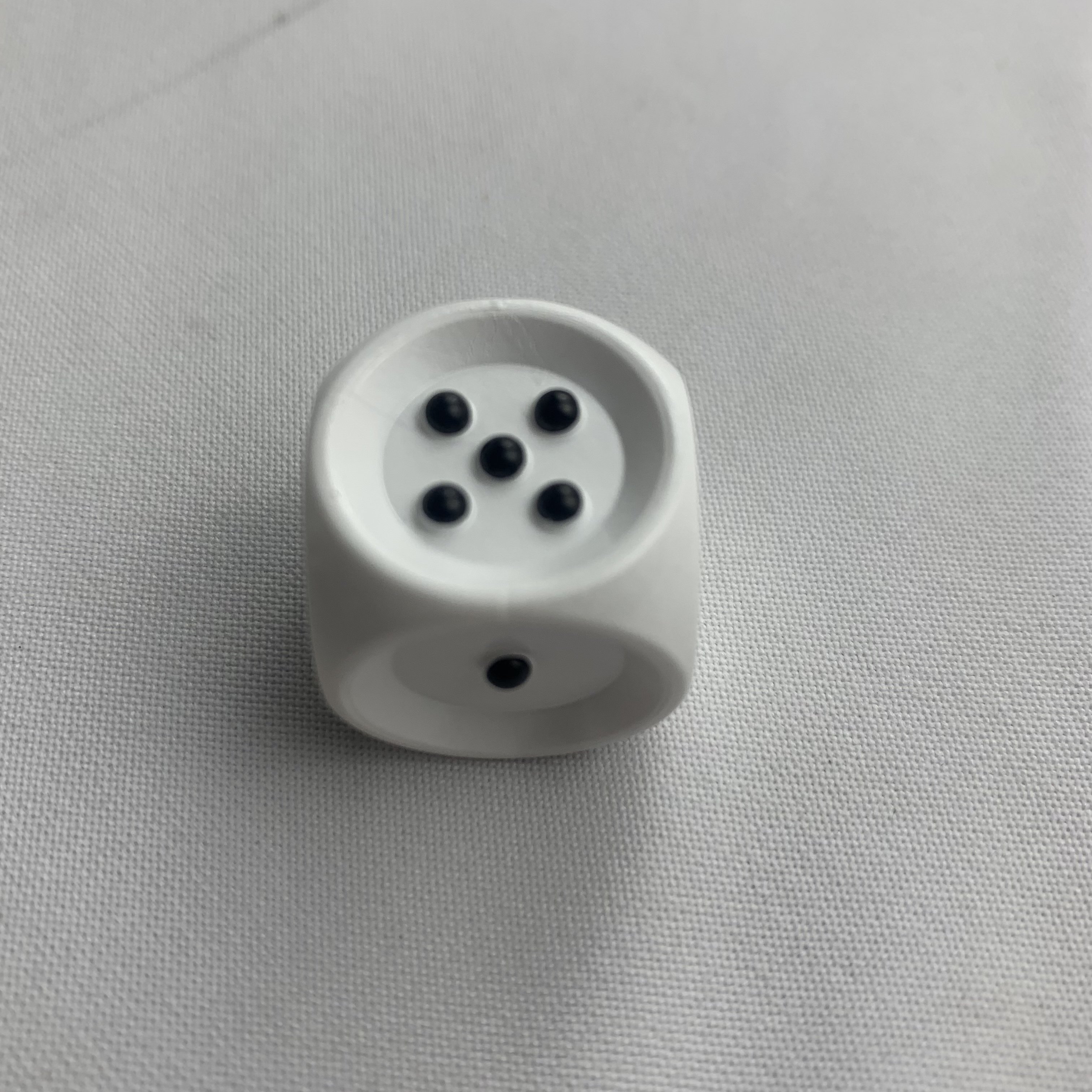 Luxury 20mm Blindman Dice white color