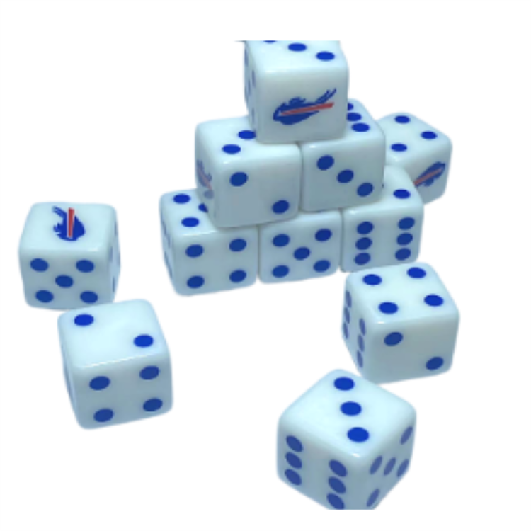 High Quality Durable Engraving Polyhedral Board Game Acrylic Dice Eco-Friendly Plastic Dice With Custom Printing Logo
