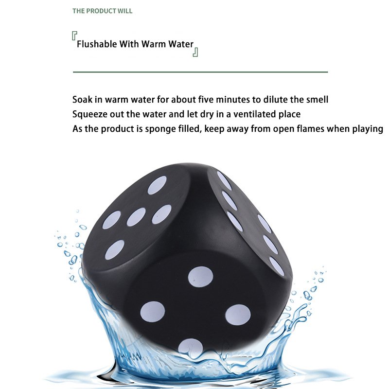 Custom Decompression Pu Large Foam Exercise Dice Custom Logo Dice