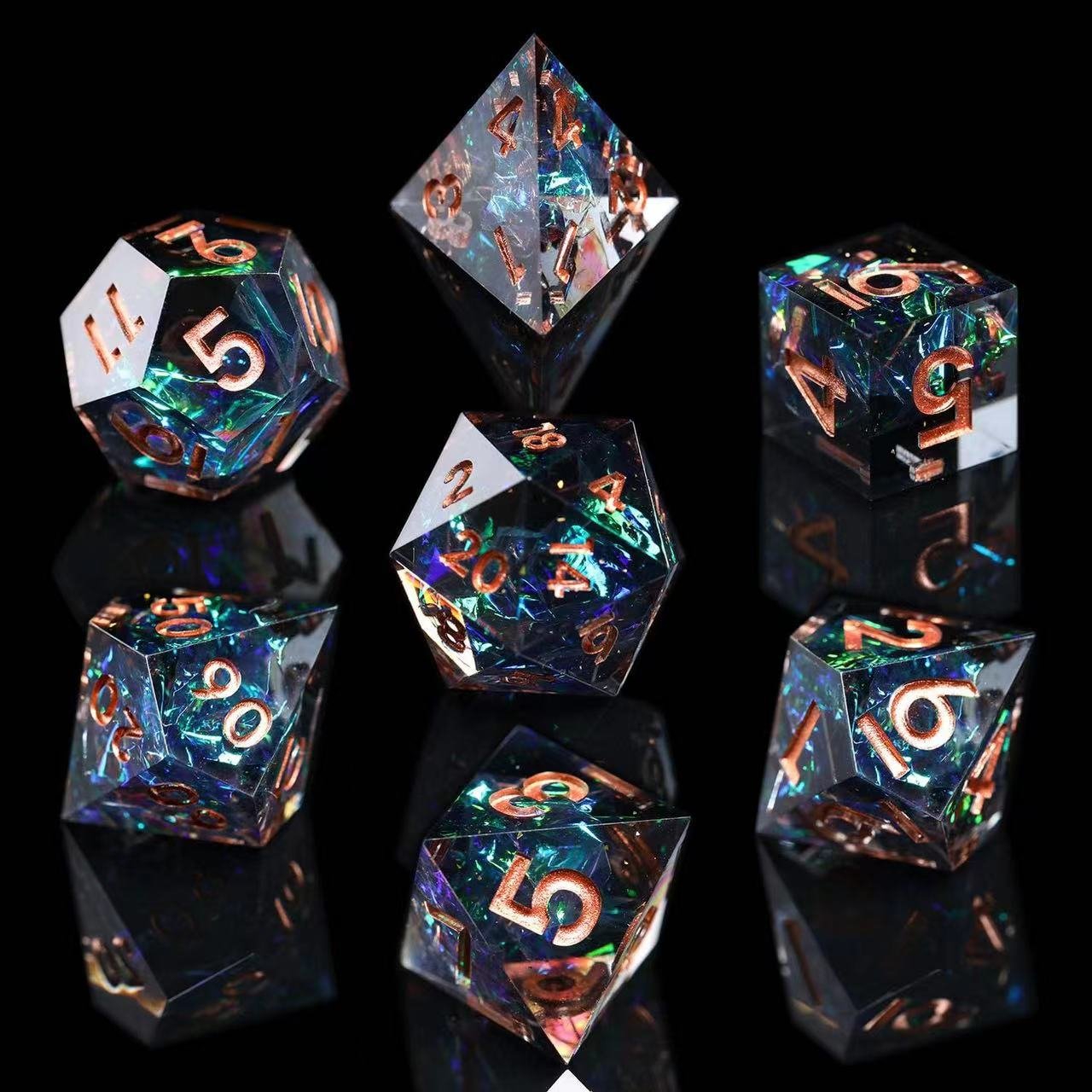 Custom resin Dice Dragon and dungeon board game role-playing RPG Resin dice