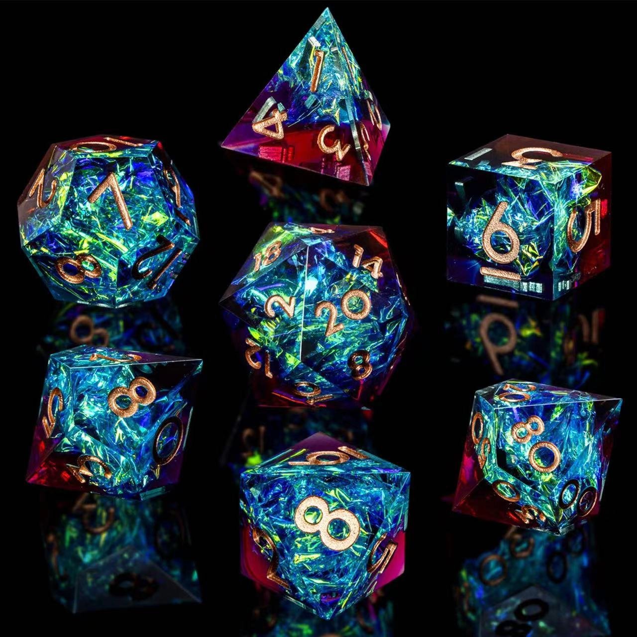 Custom resin Dice Dragon and dungeon board game role-playing RPG Resin dice