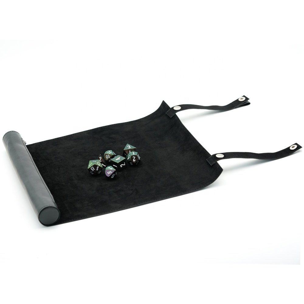 Udixi Scroll Leather Foldable RPG Dice Bag Dice Mat packaging for Dungeons and Dragons