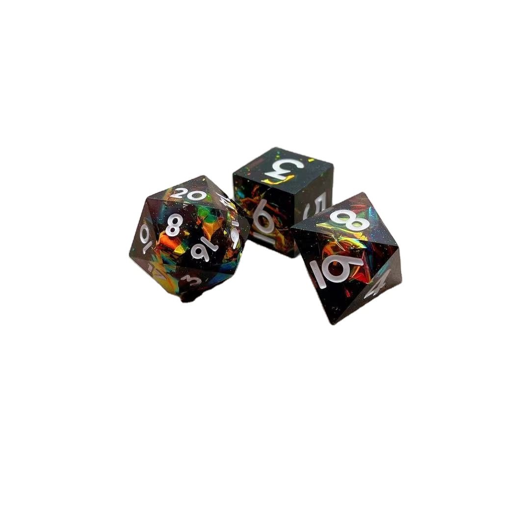 Transparent dice for board game