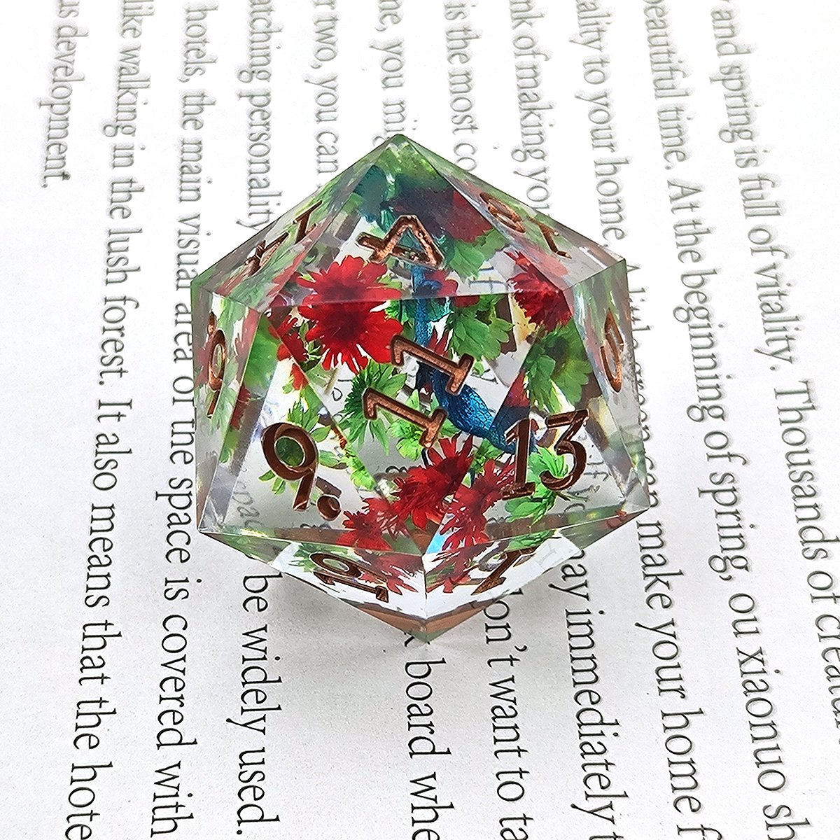 DND Resin Dice D20 Dungeons & Dragons board game RPG Board game dice 35MM can be customized