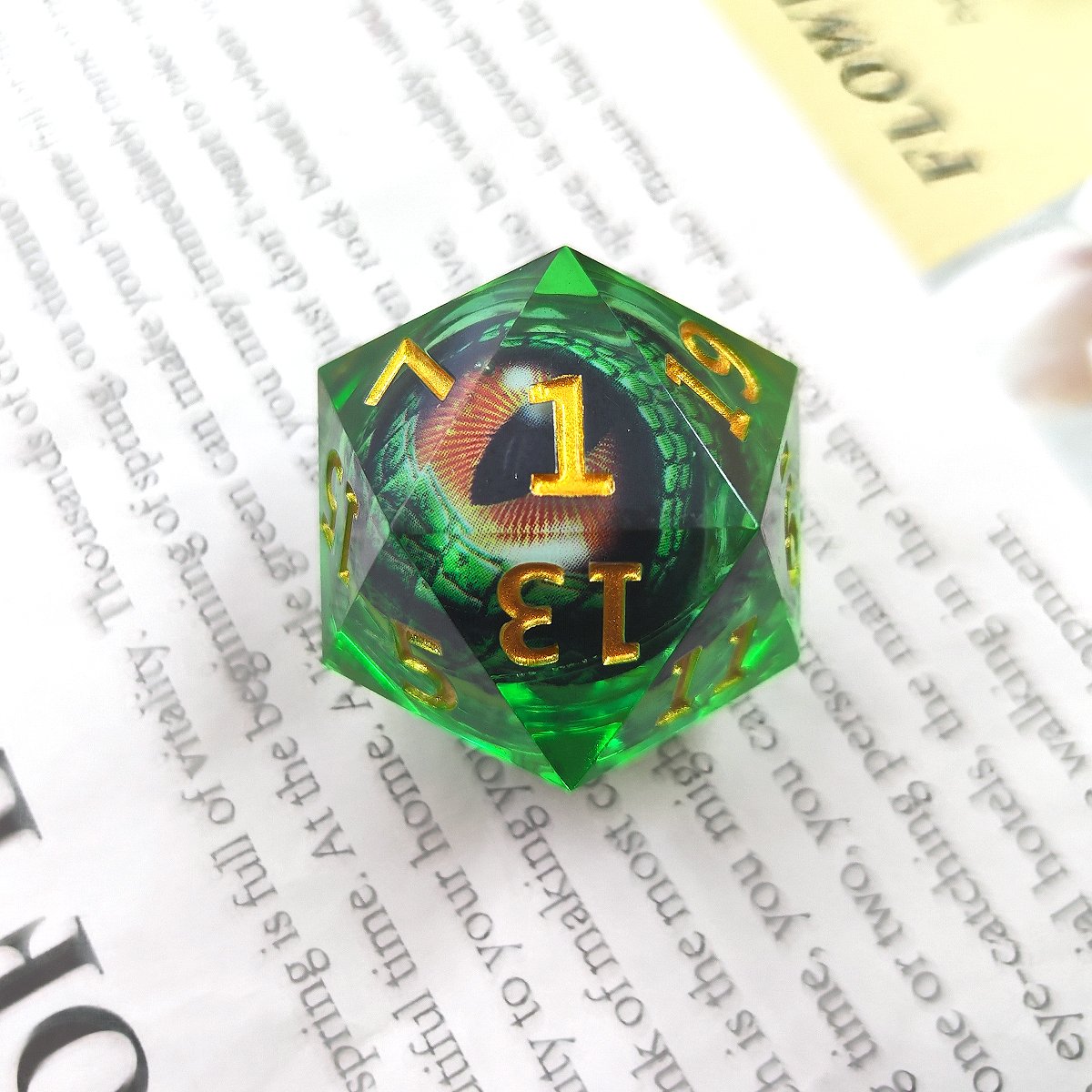 DND Resin Dice D20 Dungeons & Dragons board game RPG Board game dice 35MM can be customized