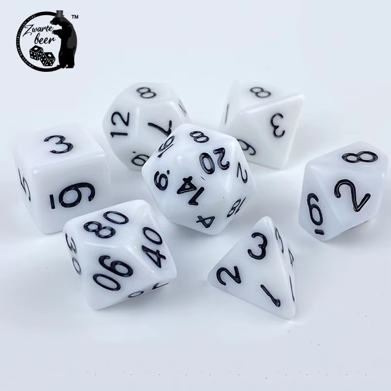 Acrylic Solid Color 20mm RPG DND dice Polyhedral Dnd Dice Set Rpg Dice