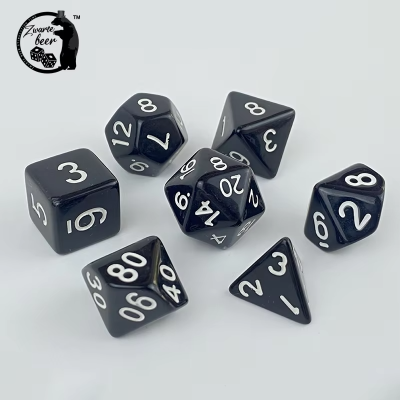 Acrylic Solid Color 20mm RPG DND dice Polyhedral Dnd Dice Set Rpg Dice