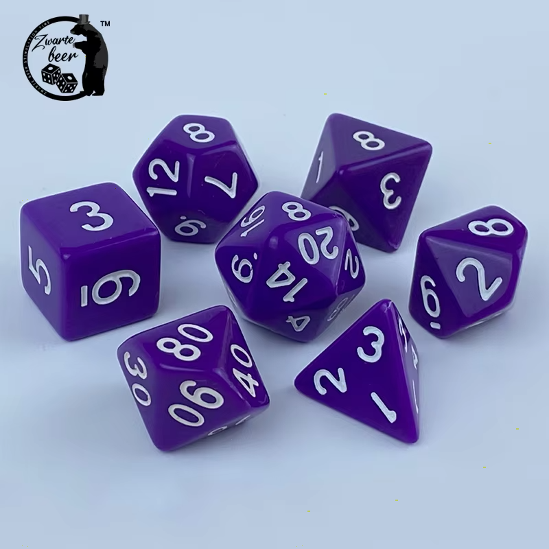 Acrylic Solid Color 20mm RPG DND dice Polyhedral Dnd Dice Set Rpg Dice