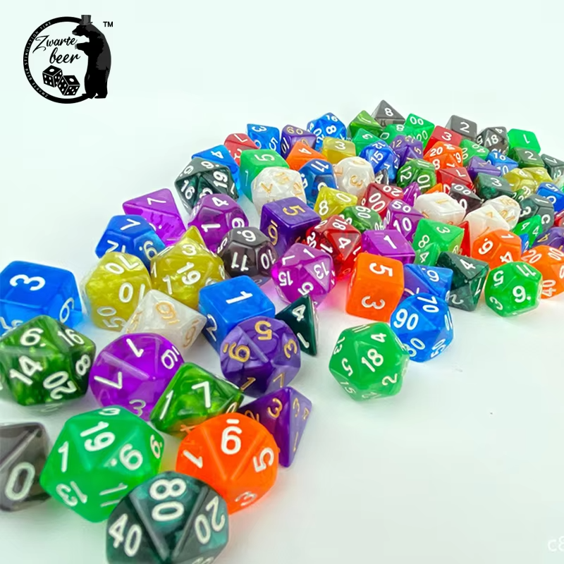 Acrylic Solid Color 20mm RPG DND dice Polyhedral Dnd Dice Set Rpg Dice
