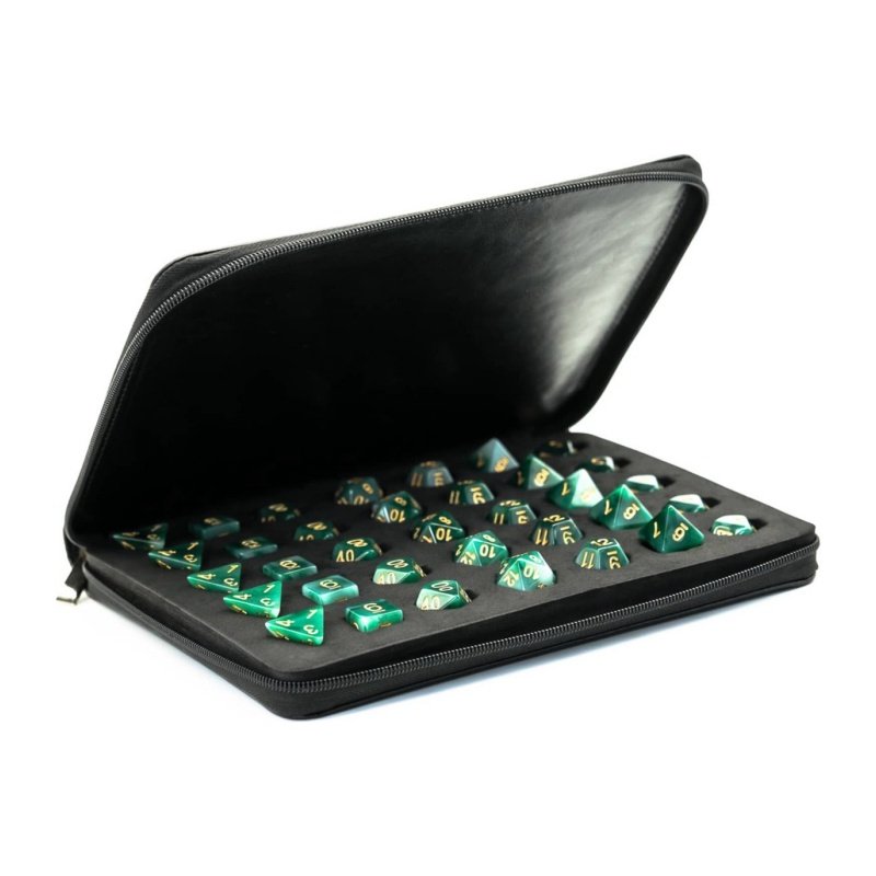 Tabletop Gaming Accessories Portable black leather dice Storage pouch bag
