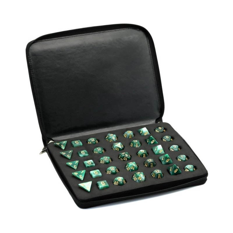 Tabletop Gaming Accessories Portable black leather dice Storage pouch bag