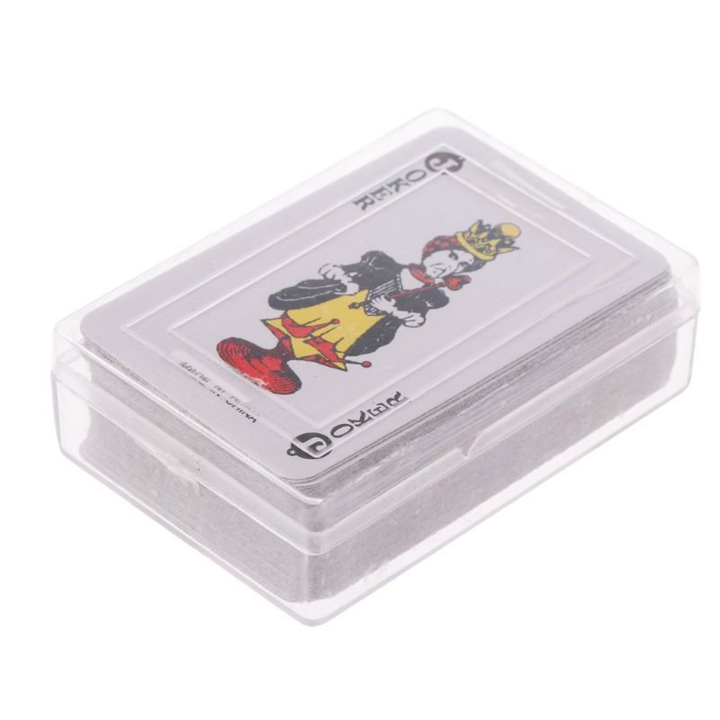 Transparent rigid plastic box special shape paper mini board game poker