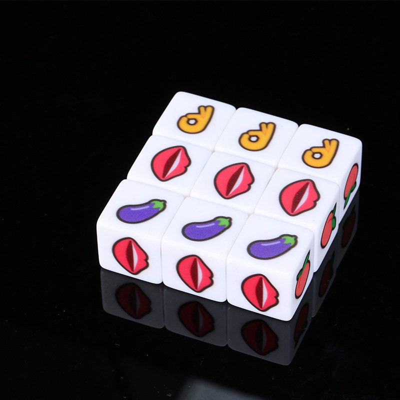 Customizable Holiday Dice Set in Christmas Bag for Festive Fun!