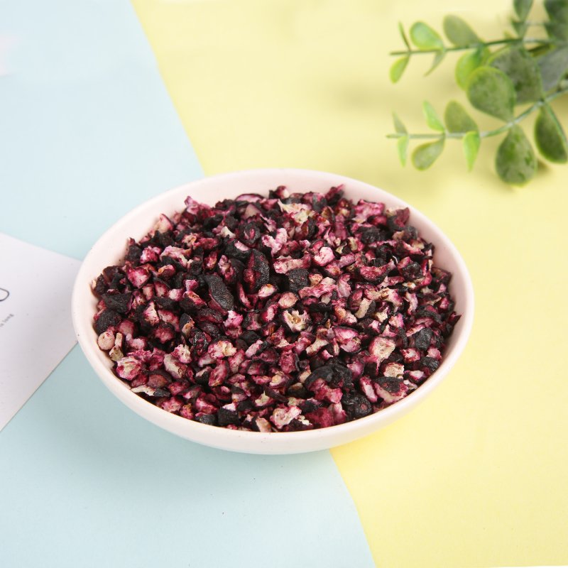 Guoyue Freeze-Dried Fruit Herbal Tea Crushed Dice Gefriergetrocknete Heidelbeere lyofilizovane Freeze Dried Blueberries Pieces