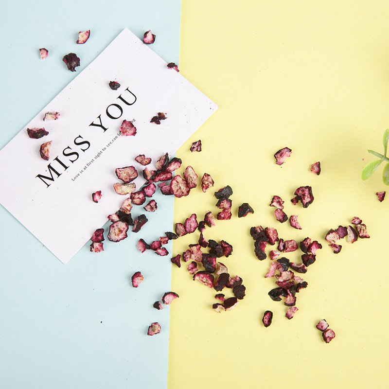Guoyue Freeze-Dried Fruit Herbal Tea Crushed Dice Gefriergetrocknete Heidelbeere lyofilizovane Freeze Dried Blueberries Pieces