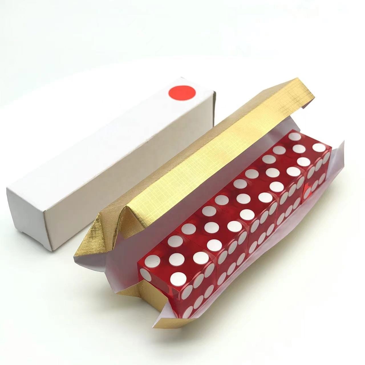 Wholesale Square Transparent 19mm Casino Acrylic Dice with Custom Service