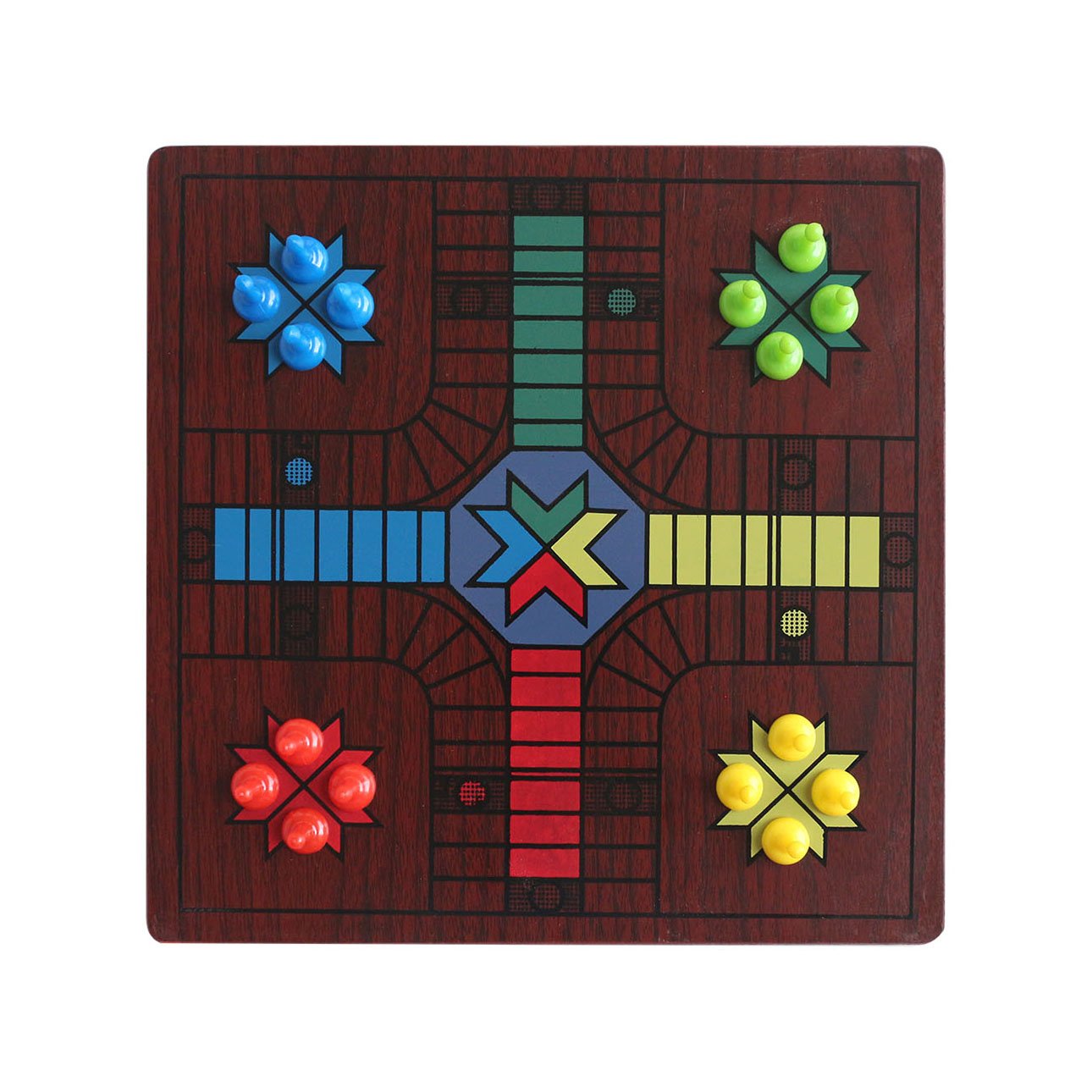 Deluxe 10 in 1 Tabletop Game Center with Storage Drawer Checkers Chess Parcheesi TicTacToe Solitaire Mancala Backgammon