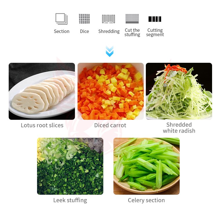 2024 Hot sales fruit vegetable cube cutting machines aloe vera dicing machine commercial vegetable shreds slices machine