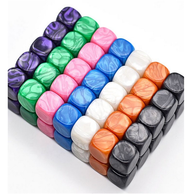 Udixi Custom dice D6 logo 16 mm Acrylic Polyhedral Round Corner rpg dndPlastic casino blank Dice