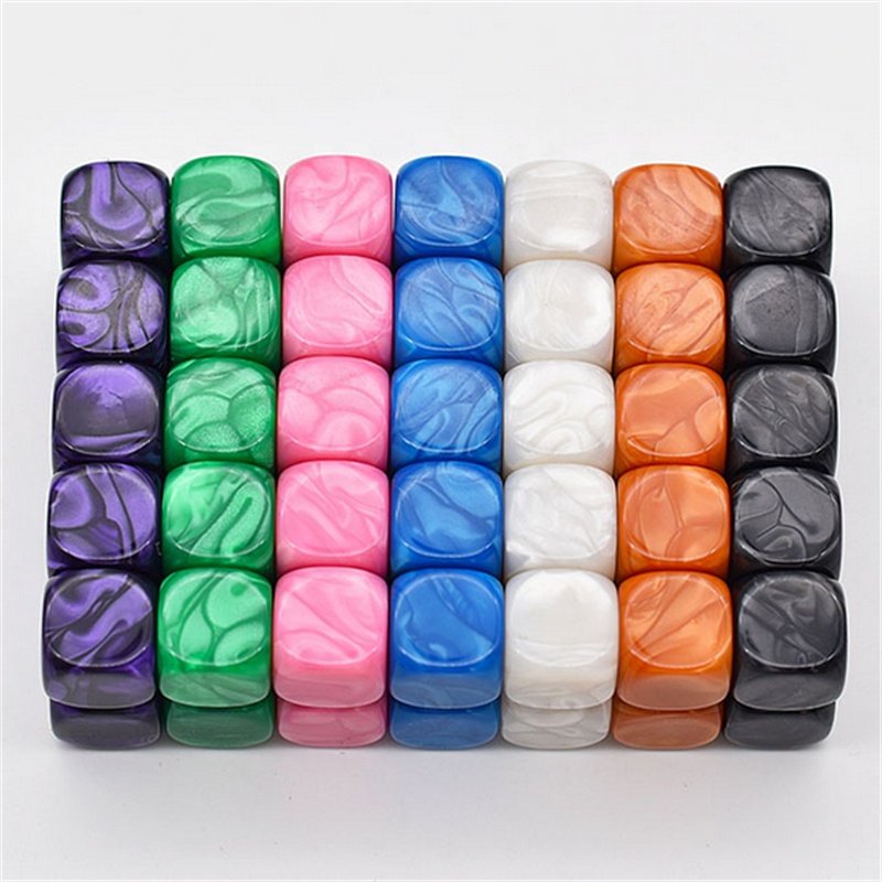 Udixi Custom dice D6 logo 16 mm Acrylic Polyhedral Round Corner rpg dndPlastic casino blank Dice