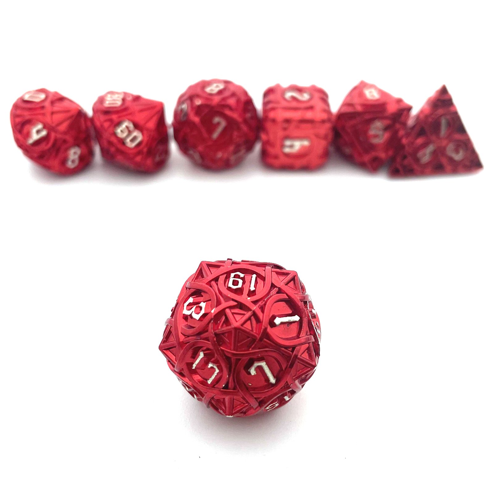 Dungeons & Dragons RPG Board Game Set with Metal Polyhedral Dice DND DND Board Game Dice