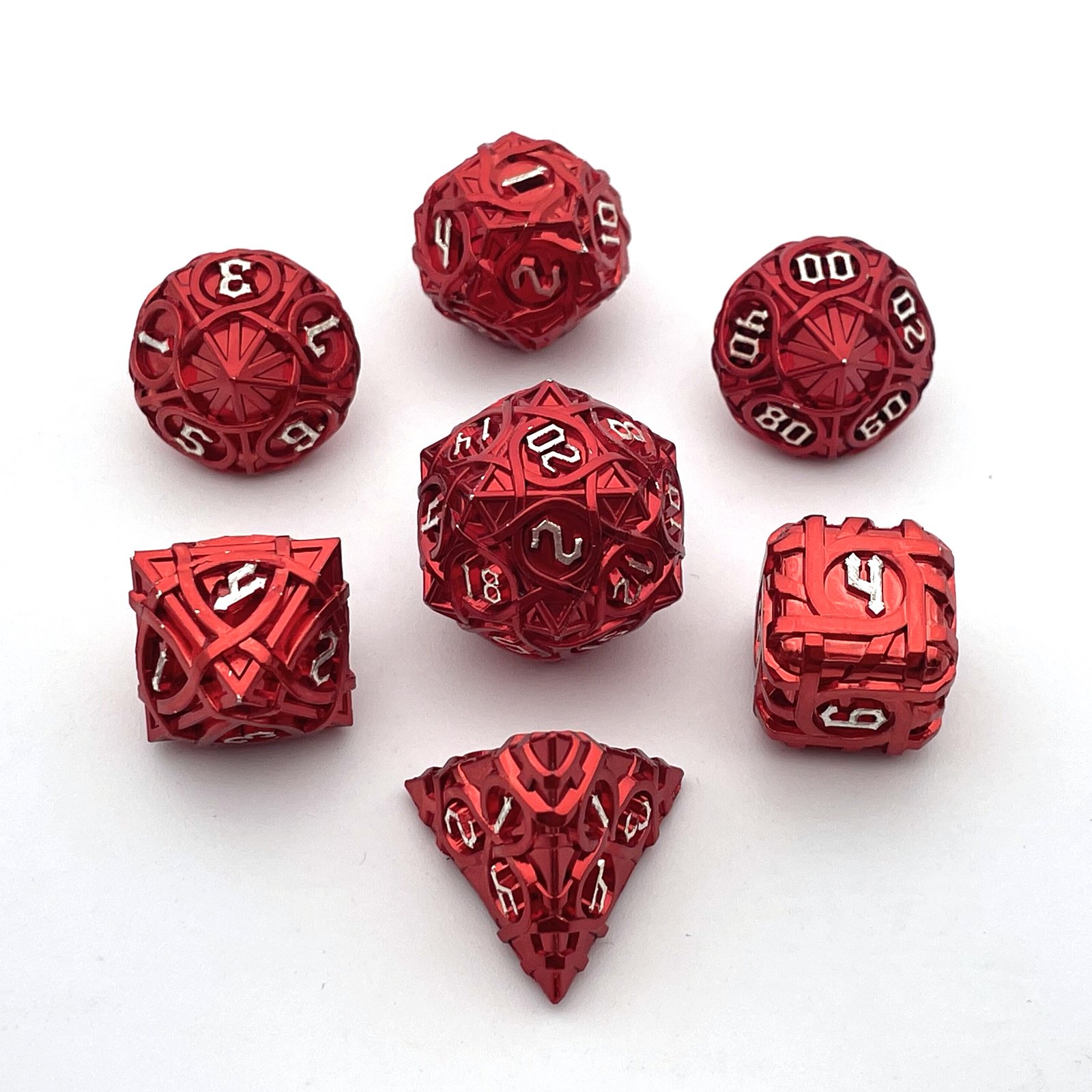 Dungeons & Dragons RPG Board Game Set with Metal Polyhedral Dice DND DND Board Game Dice