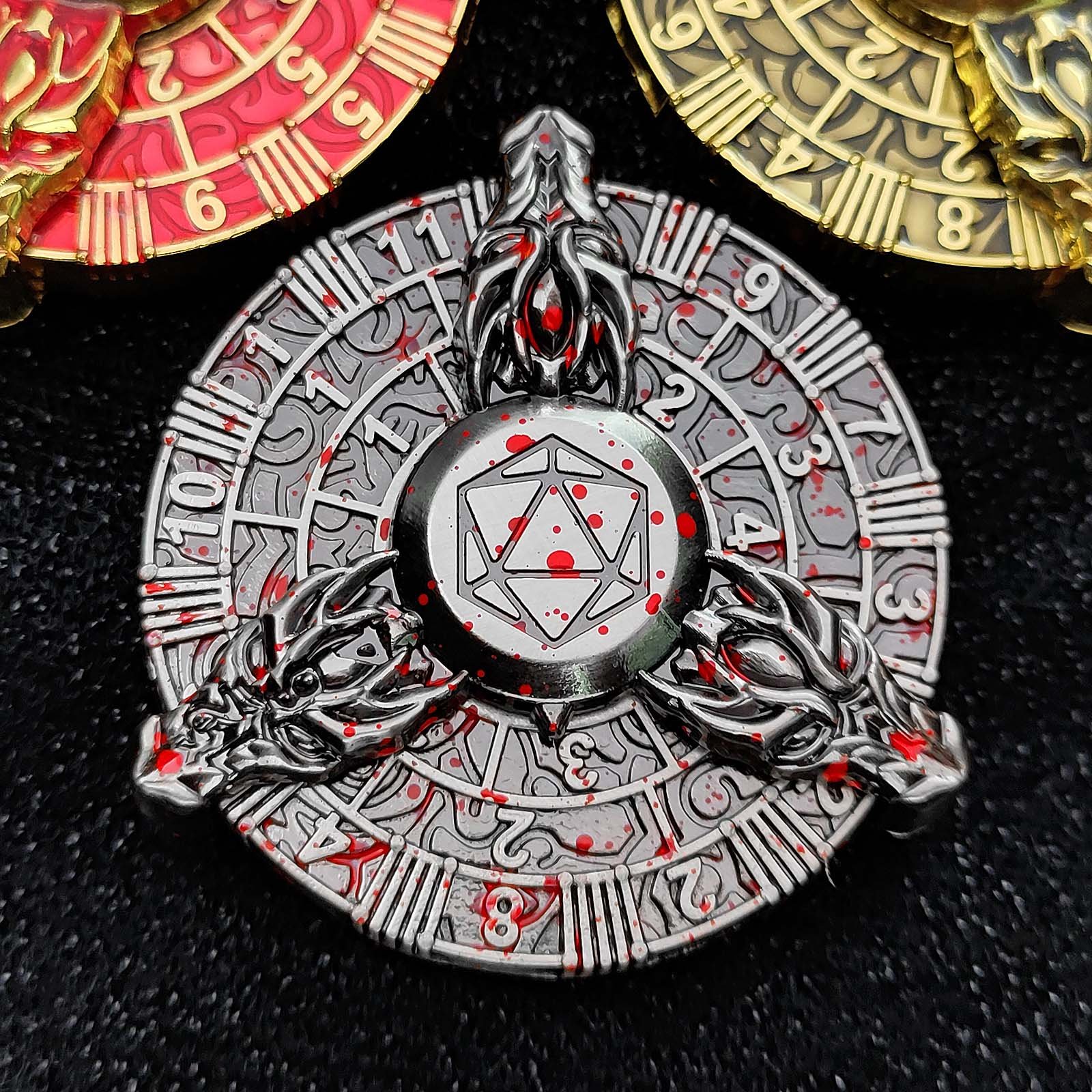 Mini Planet dnd dice Fingtrip Gyro Dice Board game Metal Dungeons and Dragons wholesale custom metal d&d dice Board game gift