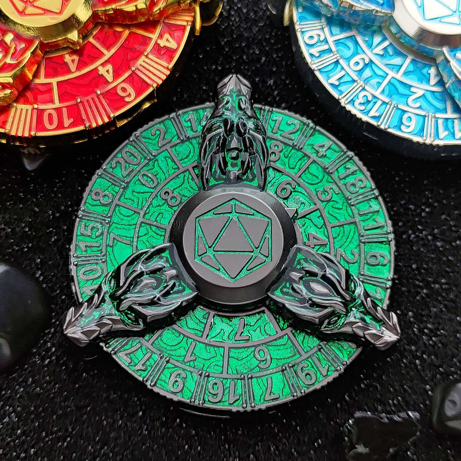 Mini Planet dnd dice Fingtrip Gyro Dice Board game Metal Dungeons and Dragons wholesale custom metal d&d dice Board game gift
