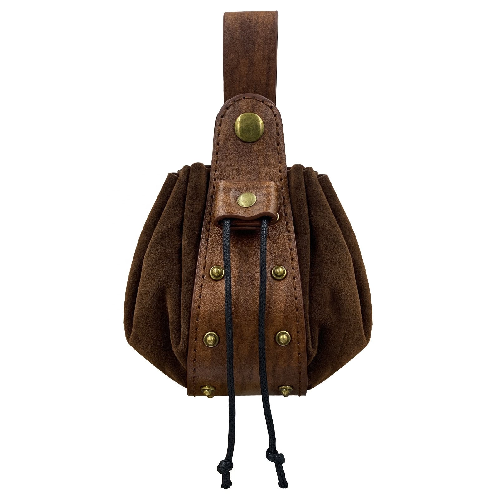 Vintage Waist Belt Bag DND Dice Storage Pouch Role Playing Game Accessories Dice Bag for Cosplay