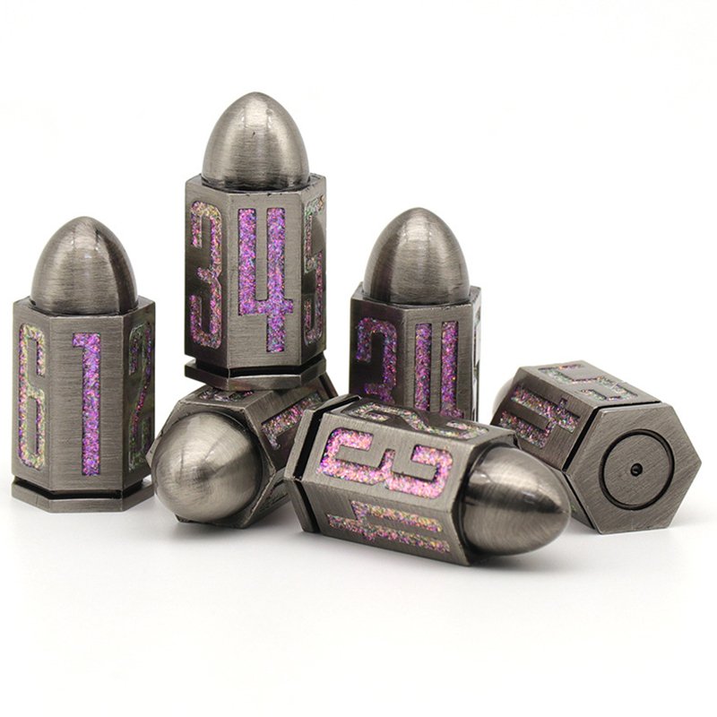 Mini Planet Bullet DND Dice Set for Dungeons and Dragons Tavern Play d&d Metal Custom polyhedral RPG Christmas&Halloween Gift
