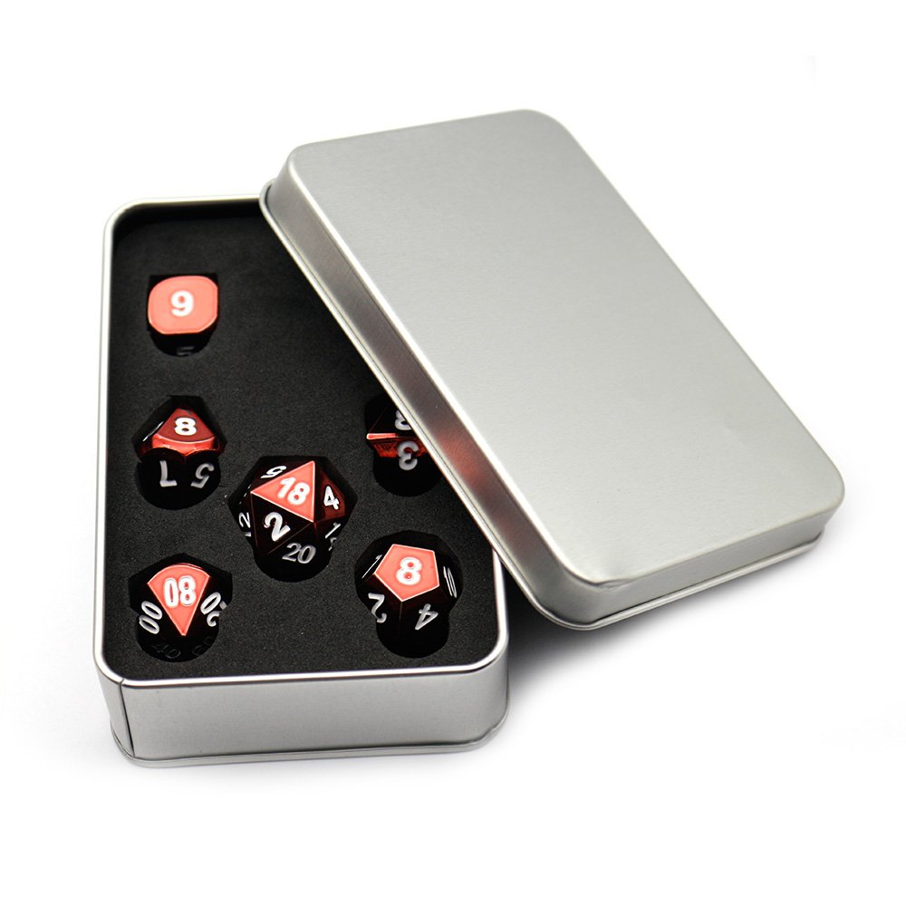 Manufacturer Custom Engraved Logo Rpg Dnd Dice Set Rpg Game 12 Sided Metal Dice Blank