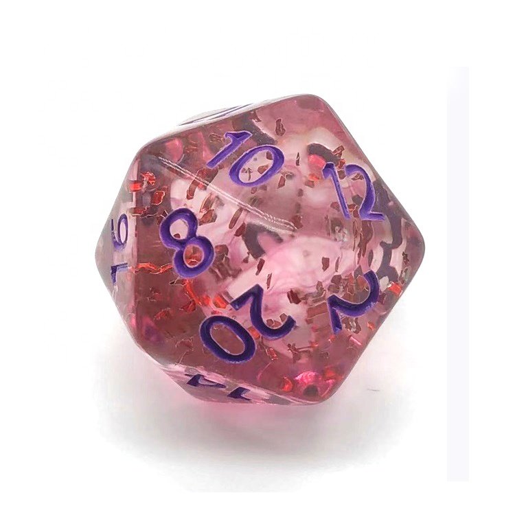 Modern Style Clear Chameleon Pub Colorful Dungeons and Dragons Dice for Women