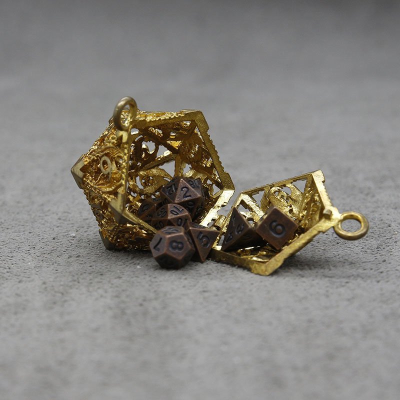 Mini DND Dice Set Storage Dragon Dice Jewelry