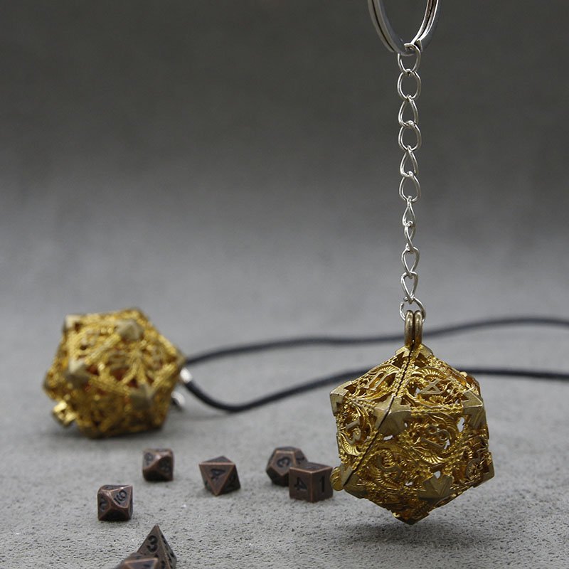 Mini DND Dice Set Storage Dragon Dice Jewelry