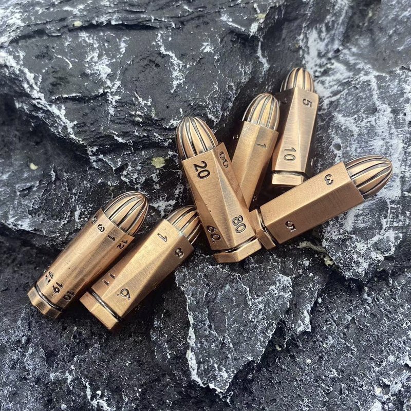 DND 2024 New Metal Bullet RPG Dice Dragon Dungeons Board Game Entertainment Wholesale Role-Playing Dice