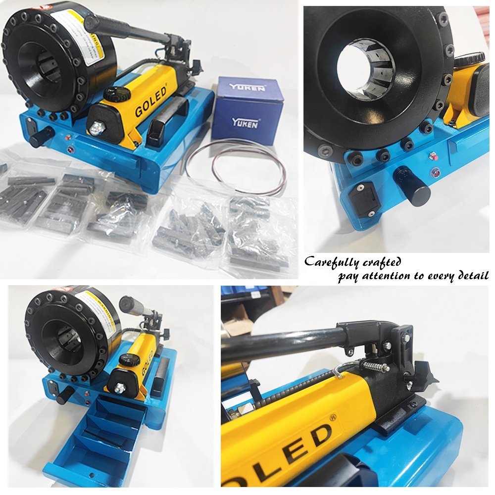 2024 Canton Fair Hot Selling Hand Operate Manual Portable Hydraulic Crimping Machine PM16 with Enerpac Pump and 25mm Dices 22 37